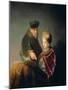 A Young Scholar and His Tutor-Rembrandt van Rijn-Mounted Giclee Print
