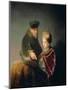 A Young Scholar and His Tutor-Rembrandt van Rijn-Mounted Giclee Print