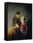 A Young Scholar and His Tutor-Rembrandt van Rijn-Framed Stretched Canvas