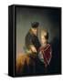 A Young Scholar and His Tutor-Rembrandt van Rijn-Framed Stretched Canvas