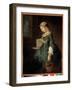 A Young Schoolgirl Painting by Jean Baptiste Simeon Chardin (1699-1779) 18Th Century Saint Petersbu-Jean-Baptiste Simeon Chardin-Framed Giclee Print