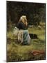 A Young Shepherdess-Pierre Billet-Mounted Giclee Print