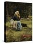 A Young Shepherdess-Pierre Billet-Stretched Canvas