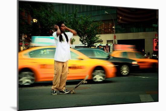 A Young Skateboarder in Union Square, New York City-Sabine Jacobs-Mounted Photographic Print