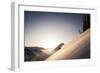 A Young Skier Races the Sun at Alta, Utah-Louis Arevalo-Framed Photographic Print