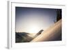 A Young Skier Races the Sun at Alta, Utah-Louis Arevalo-Framed Photographic Print
