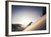 A Young Skier Races the Sun at Alta, Utah-Louis Arevalo-Framed Photographic Print