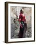 A Young Spanish Woman Wearing Traditional Flamenco Dress-Steven Boone-Framed Photographic Print