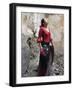 A Young Spanish Woman Wearing Traditional Flamenco Dress-Steven Boone-Framed Photographic Print