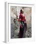 A Young Spanish Woman Wearing Traditional Flamenco Dress-Steven Boone-Framed Photographic Print