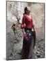 A Young Spanish Woman Wearing Traditional Flamenco Dress-Steven Boone-Mounted Photographic Print