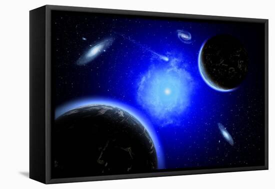 A Young Star System Located in Our Milky Way Galaxy-null-Framed Stretched Canvas