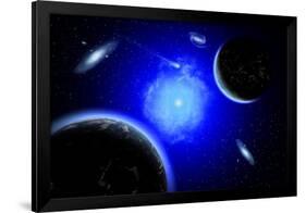 A Young Star System Located in Our Milky Way Galaxy-null-Framed Art Print