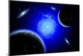 A Young Star System Located in Our Milky Way Galaxy-null-Mounted Art Print