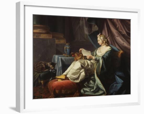 A Young Sultan Reading a Letter-Louis Michel Van Loo-Framed Giclee Print