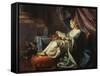 A Young Sultan Reading a Letter-Louis Michel Van Loo-Framed Stretched Canvas