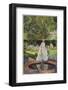 A Young Victorian Woman in an Idyllic Garden-null-Framed Photographic Print