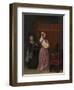 A Young Woman at her Toilet with a maid, c.1650-51-Gerard ter Borch or Terborch-Framed Giclee Print