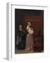 A Young Woman at her Toilet with a maid, c.1650-51-Gerard ter Borch or Terborch-Framed Giclee Print