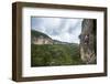 A Young Woman Climbs a 5.10 on an Overcast Day at Siurana, Spain-Ben Herndon-Framed Photographic Print