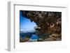 A Young Woman Climbs on a Low-Tide Boulder in Siung Beach Just Outside Yogyakarta, Indonesia-Dan Holz-Framed Photographic Print