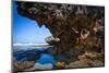 A Young Woman Climbs on a Low-Tide Boulder in Siung Beach Just Outside Yogyakarta, Indonesia-Dan Holz-Mounted Photographic Print