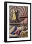 A Young Woman Daydreams About Dancing with a Man-null-Framed Photographic Print