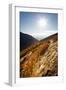 A Young Woman Goes for a Fall Run Along the Pipeline Trail, Millcreek Canyon, Salt Lake City, Utah-Louis Arevalo-Framed Photographic Print