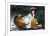 A Young Woman in a Boat-James Tissot-Framed Premium Giclee Print