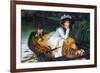 A Young Woman in a Boat-James Tissot-Framed Premium Giclee Print