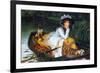 A Young Woman in a Boat-James Tissot-Framed Premium Giclee Print