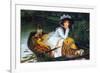 A Young Woman In a Boat-James Tissot-Framed Premium Giclee Print