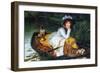 A Young Woman In a Boat-James Tissot-Framed Art Print