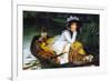 A Young Woman In a Boat-James Tissot-Framed Art Print