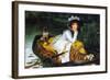 A Young Woman In a Boat-James Tissot-Framed Art Print