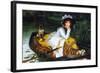 A Young Woman In a Boat-James Tissot-Framed Art Print