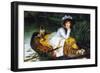 A Young Woman In a Boat-James Tissot-Framed Premium Giclee Print