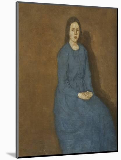 A Young Woman in Blue, C.1914-15-Gwen John-Mounted Giclee Print