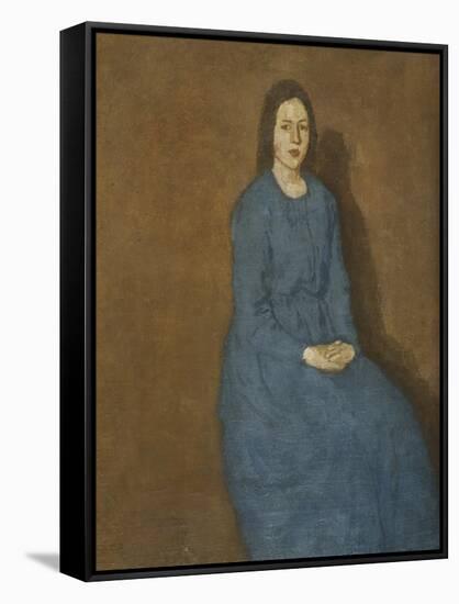 A Young Woman in Blue, C.1914-15-Gwen John-Framed Stretched Canvas
