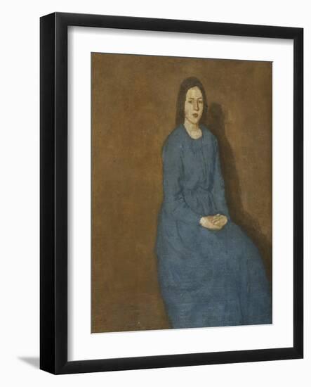 A Young Woman in Blue, C.1914-15-Gwen John-Framed Giclee Print