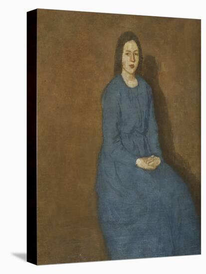 A Young Woman in Blue, C.1914-15-Gwen John-Stretched Canvas