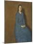 A Young Woman in Blue-Gwen John-Mounted Giclee Print