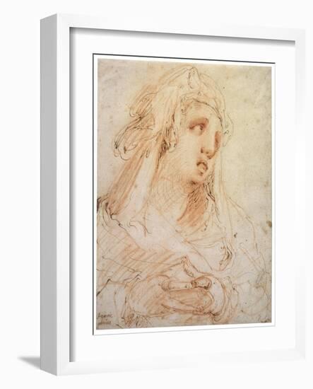 A Young Woman' (Mary Magdalene), Late 16th or Early 17th Century-Hendrik Goltzius-Framed Giclee Print