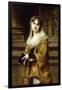 A Young Woman Outside a Church-Charles Louis Lucien Muller-Framed Giclee Print