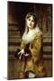 A Young Woman Outside a Church-Charles Louis Lucien Muller-Mounted Giclee Print
