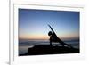 A Young Woman Performs Yoga at Blacks Beach in San Diego, California-Brett Holman-Framed Photographic Print