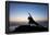 A Young Woman Performs Yoga at Blacks Beach in San Diego, California-Brett Holman-Framed Photographic Print