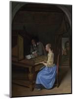 A Young Woman Playing a Harpsichord, C. 1660-Jan Havicksz Steen-Mounted Giclee Print