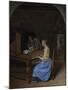 A Young Woman Playing a Harpsichord, C. 1660-Jan Havicksz Steen-Mounted Giclee Print