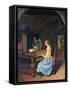 A Young Woman Playing a Harpsichord, C1659-Jan Steen-Framed Stretched Canvas